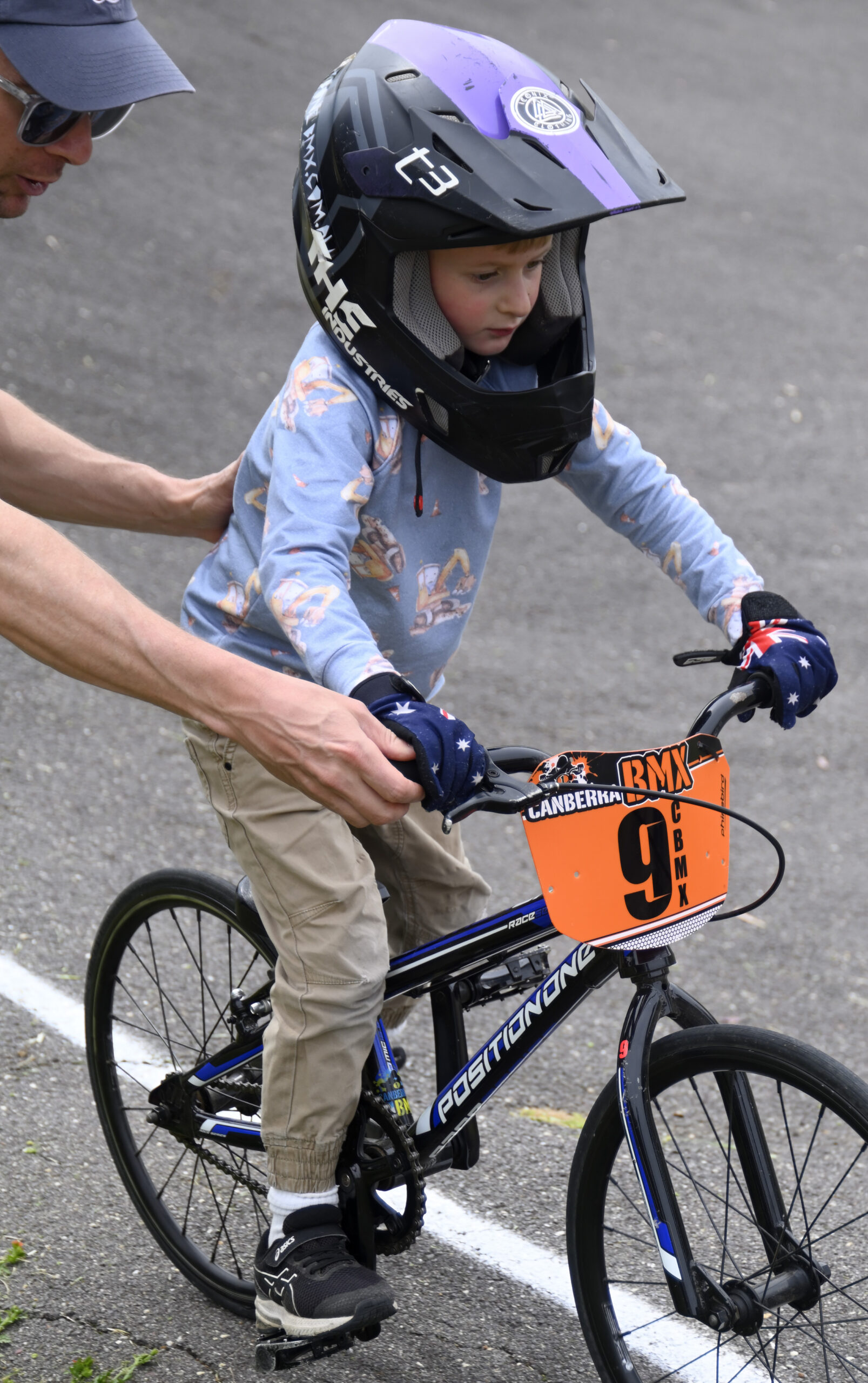 Learning to ride a BMX