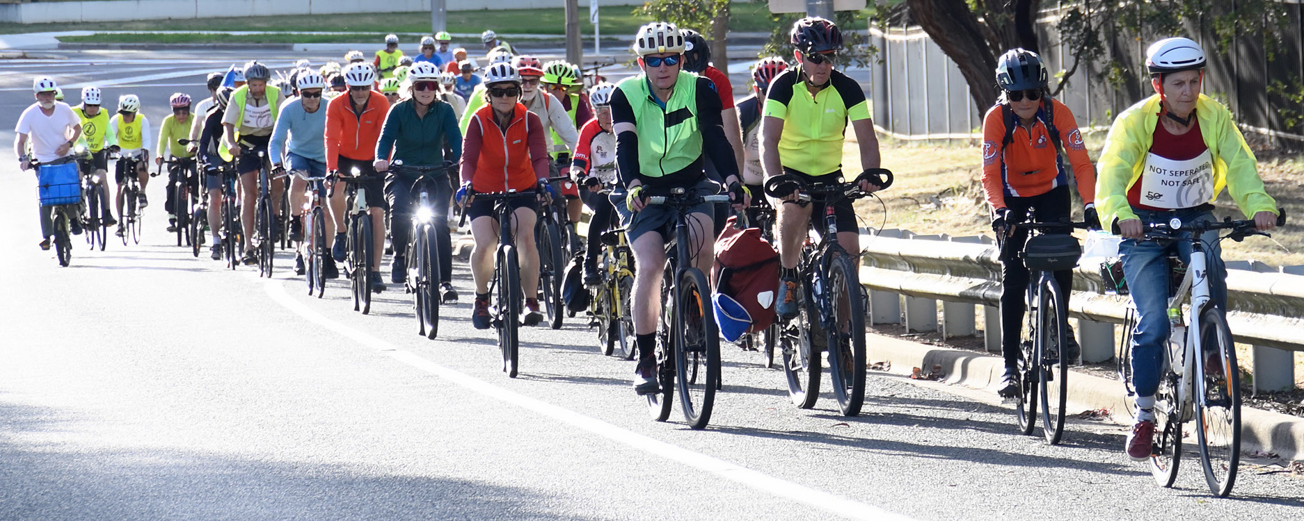 Riding together in Canberra