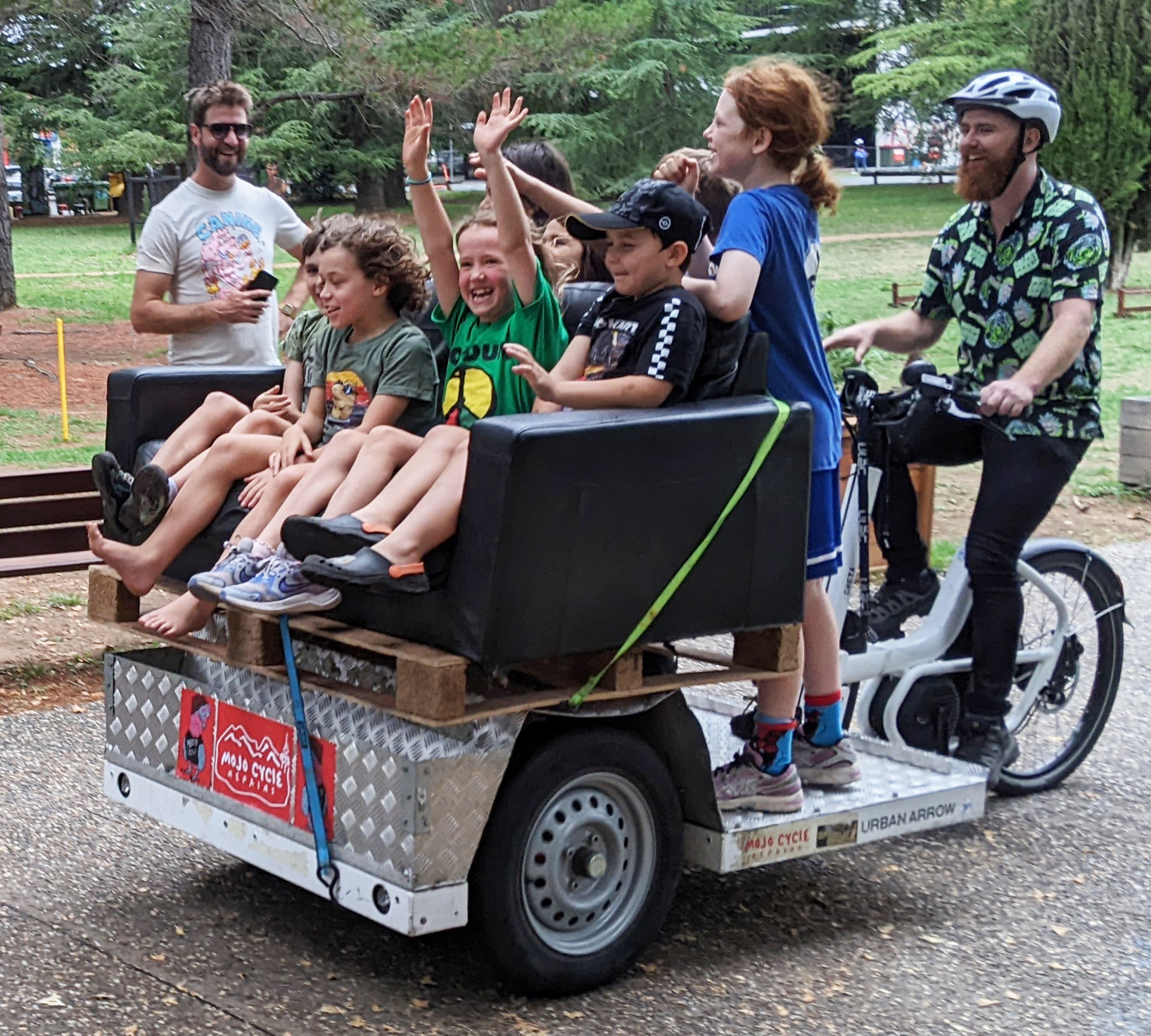 Trishaw rides in the park